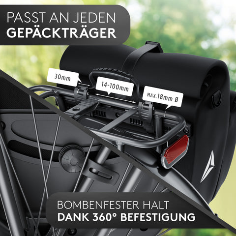 SALE: Freithal 2in1+ Fahrradtasche - Gepäckträgertasche mit Fronttasche!